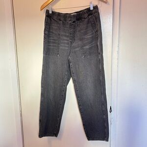 Madewell Gray Ankle Cropped Denim Pants